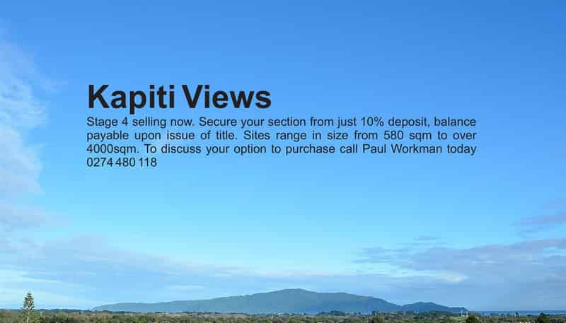 Lot 35 - 5 Kapiti Views, Kakariki Grove, Waikanae