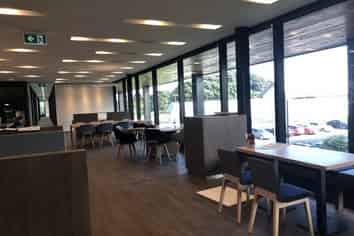 Airport office for eight people