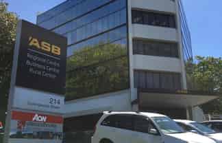 Open plan office with stunning Hamilton Lake views