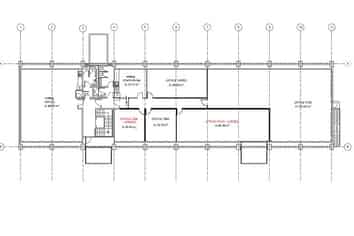 Newly developed office spaces with free car parks