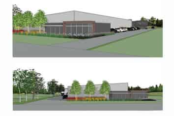 Showroom and warehouse