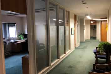 Large office with plenty of off-street parking