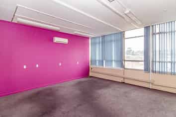 Third level open-plan office space in the city