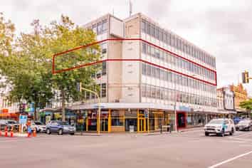 Third level open-plan office space in the city
