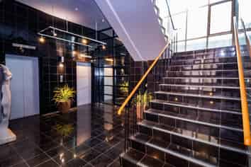 Third level open-plan office space in the city