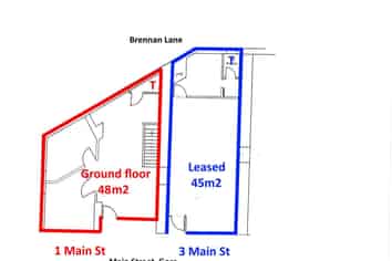 Refit in progress.  "For Lease"