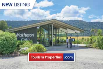 Iconic Matheson Cafe & ReflectioNZ Retail Store For Sale In Fox Glacier