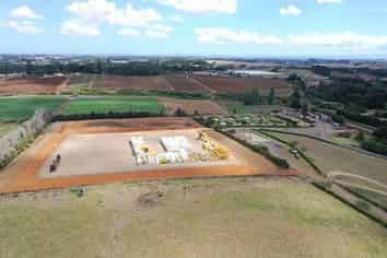 Secure gravelled yard