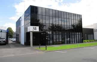 Modern sunny standalone building.