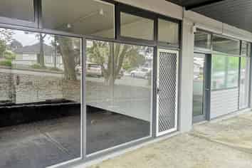 Glass frontage retail site