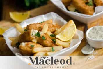 Fish and Chips with Asian food in prime location