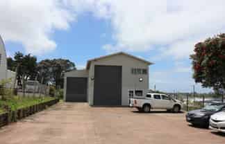 Secure yard with high stud warehouse