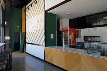 Corner retail space at the Manukau Bus Station