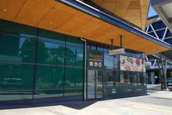 Corner retail space at the Manukau Bus Station
