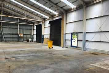 Upgraded warehouse with ample yard