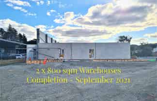 2x 800 sqm Tilt Slab Warehouses- completion September 2021