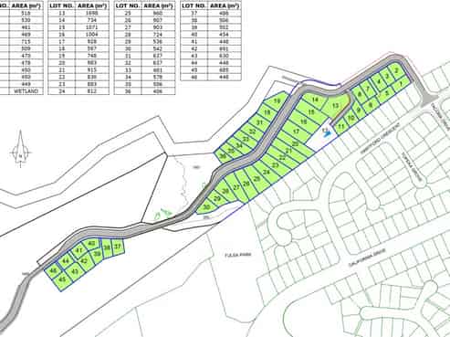 45 Lots, Cannon Point Development, Totara Park