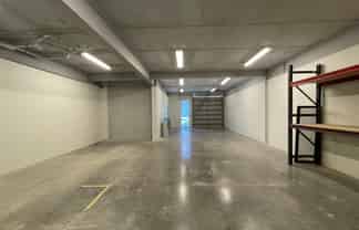 Small office with a warehouse/storage unit 