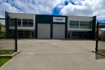 Tidy Warehouse with Modern Office