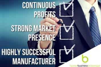 Highly Successful Manufacturer