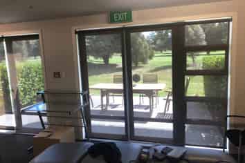 Situated right on the golf course