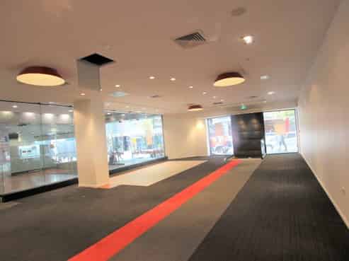 Exemplary retail frontage on Queen Street