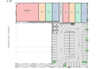 Construction underway - high profile retail!