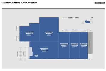 Cost effective 4,200 sqm warehouse