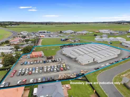 Warehouse or workshop space with offices