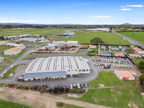 Warehouse or workshop space with offices