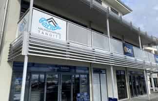 Modern office with ocean views