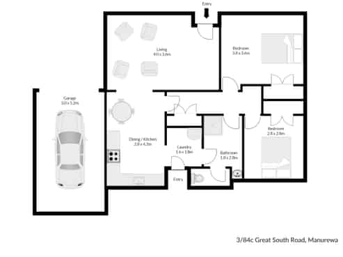 3/84C Great South Road, Manurewa