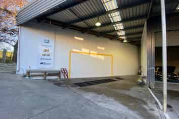 Industrial unit and consented truck/car wash-bay