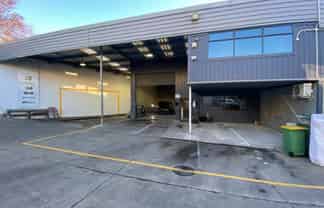 Industrial unit and consented truck/car wash-bay