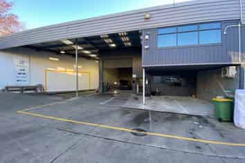 Industrial unit and consented truck/car wash-bay