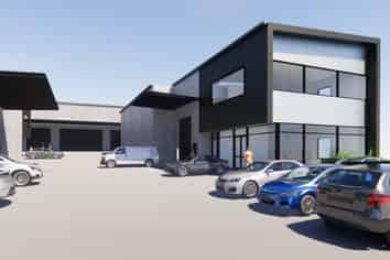 Nearly complete 496sqm High stud warehouse