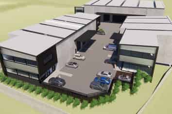 Nearly complete 496sqm High stud warehouse