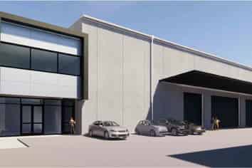 Nearly complete 496sqm High stud warehouse