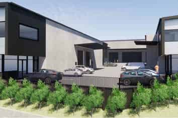 Nearly complete 496sqm High stud warehouse